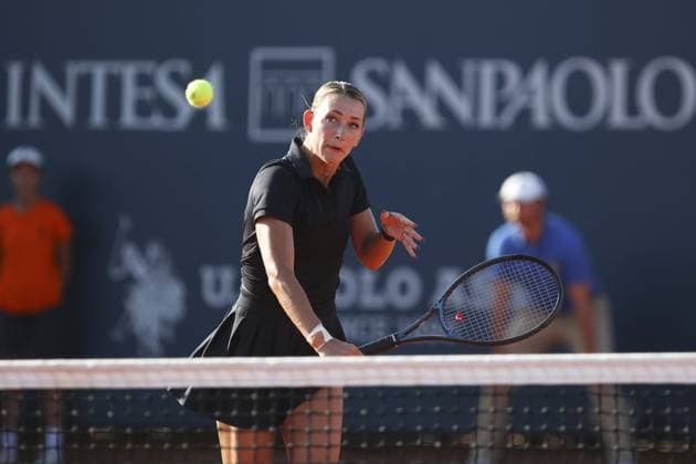 Yana Sizikova in action during Palermo Open Ladies WTA, Tennis Damen 250, International Tennis match in Palermo, Italy, July 20 2024  Copyright: xMassimilianoxCarnabuci IPAxSportx xx IPA_48143926 IPA_Agency_IPA48143926