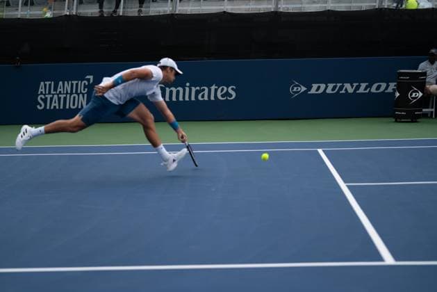 July 20, 2024, Atlanta, Georgia, USA: Atlanta Open Qualifying Singles Tennis - K. King V .J. Wolf. Atlanta USA - ZUMAc170 20240720_znp_c170_005 Copyright: xAndrewxClarkx
