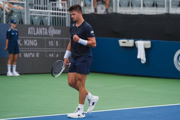 July 20, 2024, Atlanta, Georgia, USA: Atlanta Open Qualifying Singles Tennis - K. King V .J. Wolf. Atlanta USA - ZUMAc170 20240720_znp_c170_015 Copyright: xAndrewxClarkx