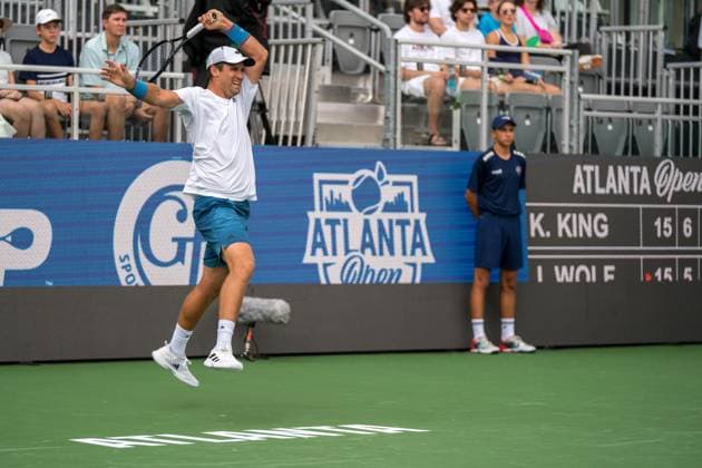 July 20, 2024, Atlanta, Georgia, USA: Atlanta Open Qualifying Singles Tennis - K. King V .J. Wolf. Atlanta USA - ZUMAc170 20240720_znp_c170_018 Copyright: xAndrewxClarkx