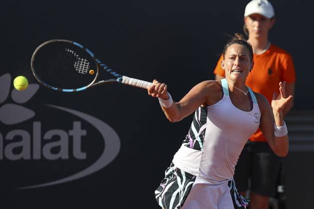 Palermo: Yvonne Cavalle Reimers in action during Palermo Open Ladies WTA, Tennis Damen 250, International Tennis match in Palermo, Italy, July 20 2024 International Tennis match - Palermo Open Ladies WTA 250  - ZUMAp169 20240720_zsa_p169_756 Copyright: xMassimilianoxCarnabuci IPAxSportx