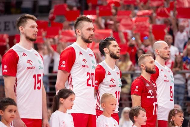 GDANSK 20.07.2024 PRZEDOLIMPIJSKI TURNIEJ TOWARZYSKI SIATKARZY POLSKA - JAPONIA --- PRE-OLYMPIC MENS VOLLEYBALL FRIENDLY TOURNAMENT IN GDANSK: POLAND- JAPAN JAKUB KOCHANOWSKI MATEUSZ BIENIEK ALEKSANDER SLIWKA PAWEL ZATORSKI BARTOSZ KUREK FOT. ANNA KLEPACZKO FOTOPYK NEWSPIX.PL --- Newspix.pl POLAND OUT!  240720LUM119