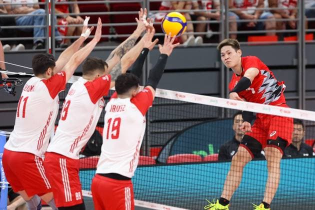 GDANSK 20.07.2024 PRZEDOLIMPIJSKI TURNIEJ TOWARZYSKI SIATKARZY POLSKA - JAPONIA --- PRE-OLYMPIC MENS VOLLEYBALL FRIENDLY TOURNAMENT IN GDANSK: POLAND- JAPAN YUJI NISHIDA FOT. ANNA KLEPACZKO FOTOPYK NEWSPIX.PL --- Newspix.pl POLAND OUT!  240720LUM136