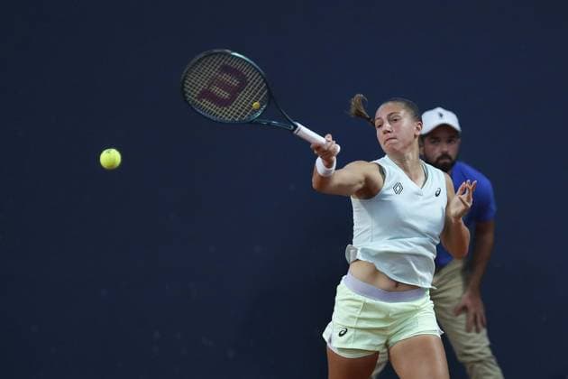 Palermo: Diane Parry in action during Palermo Open Ladies WTA, Tennis Damen 250, International Tennis match in Palermo, Italy, July 20 2024 International Tennis match - Palermo Open Ladies WTA 250  - ZUMAp169 20240720_zsa_p169_835 Copyright: xMassimilianoxCarnabuci IPAxSportx