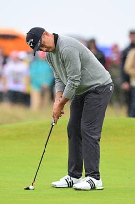 Xander Schauffele on the 3rd Green The British Open Championship, Day Three, Golf, Royal Troon, Troon, UK - 20 July 2024  Copyright: xGreigxCowie Shutterstockx 14587997di