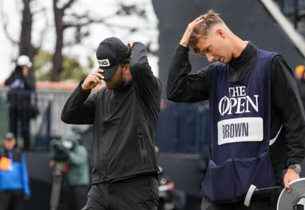 CAPTION CORRECTION: Daniel Brown walks off the 18th green. The British Open Championship, Day Three, Golf, Royal Troon, Troon, UK - 20 July 2024  Copyright: xStuartxWallace Shutterstockx 14588004bo