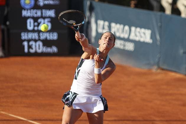 International Tennis match - Palermo Open Ladies WTA, Tennis Damen 250 Yvonne Cavalle Reimers in action during Palermo Open Ladies WTA 250, International Tennis match in Palermo, Italy, July 20 2024 Palermo Italy  Copyright: xIPAxSport ABACAx