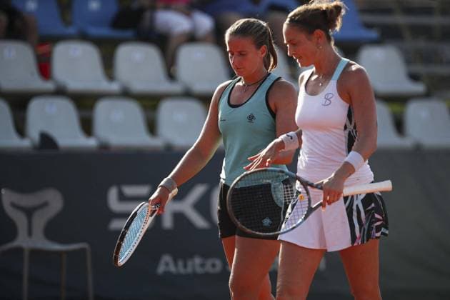 International Tennis match - Palermo Open Ladies WTA, Tennis Damen 250 Aurora Zantedeschi and Yvonne Cavalle Reimers during Palermo Open Ladies WTA 250, International Tennis match in Palermo, Italy, July 20 2024 Palermo Italy  Copyright: xIPAxSport ABACAx