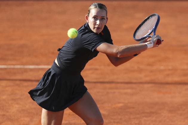 International Tennis match - Palermo Open Ladies WTA, Tennis Damen 250 Yana Sizikova in action during Palermo Open Ladies WTA 250, International Tennis match in Palermo, Italy, July 20 2024 Palermo Italy  Copyright: xIPAxSport ABACAx
