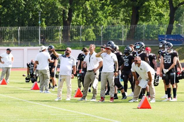 Coaching Team of the Berlin Rebels,Berlin Rebels vs Potsdam Royals, American Football, GFL, 2024, Season, 20 07 2024, Berlin Berlin Land Copyright: xFootxBowl ThomasxSobotzkix