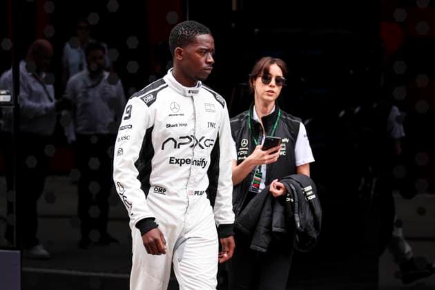 IDRIS Damson Alade-Bo (GBR), actor playing Joshua Pearce, driver of the fictional APX GP team in the Apex F1 movie by Apple Studios Bruckheimer Films, portrait during the Formula 1 Hungarian Grand Prix 2024, 13th round of the 2024 Formula One World Championship, WM, Weltmeisterschaft from July 19 to 21, 2024 on the Hungaroring, in Mogyorod, Hungary - F1 - HUNGARIAN GRAND PRIX 2024 DPPI Panoramic  240721_R13_UNGHERIA_DP_EA021252