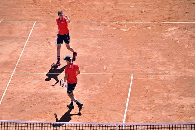 BASTAD, SWEDEN 20240721 Frances Gregoire Jacq and Manuel Guinard during Sundays mens doubles final against Brazils Orlando Luz and Rafael Matos at the Nordea Open in Bastad BASTAD SWEDEN x9200x  Copyright: xBjörnxLarssonxRosvall TTx NORDEA OPEN BASTAD FINAL