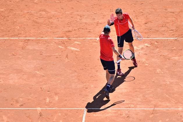 BASTAD, SWEDEN 20240721 Frances Gregoire Jacq and Manuel Guinard during Sundays mens doubles final against Brazils Orlando Luz and Rafael Matos at the Nordea Open in Bastad BASTAD SWEDEN x9200x  Copyright: xBjörnxLarssonxRosvall TTx NORDEA OPEN BASTAD FINAL
