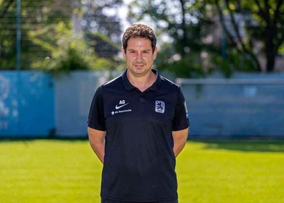 21 07 2024, Football 3 Liga 2024 2025, TSV 1860 Munich, portrait appointment 2024 2025, at Grünwalderstrasse, Munich Coach Argirios Giannikis TSV 1860 Munich ,