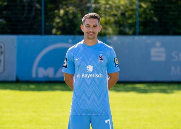 21 07 2024, Football 3 League 2024 2025, TSV 1860 Munich, portrait appointment 2024 2025, at Grünwalderstrasse, Munich Julian Guttau TSV 1860 Munich