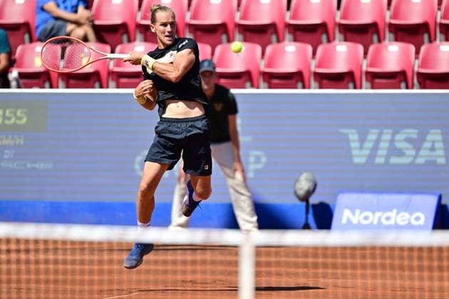 BASTAD, SWEDEN 20240721 Brazils Rafael Matos during Sundays mens doubles final against Frances Manuel Guinard and Gregoire Jacq in the Nordea Open in Bastad BASTAD SWEDEN x9200x  Copyright: xBjörnxLarssonxRosvall TTx NORDEA OPEN BASTAD FINAL