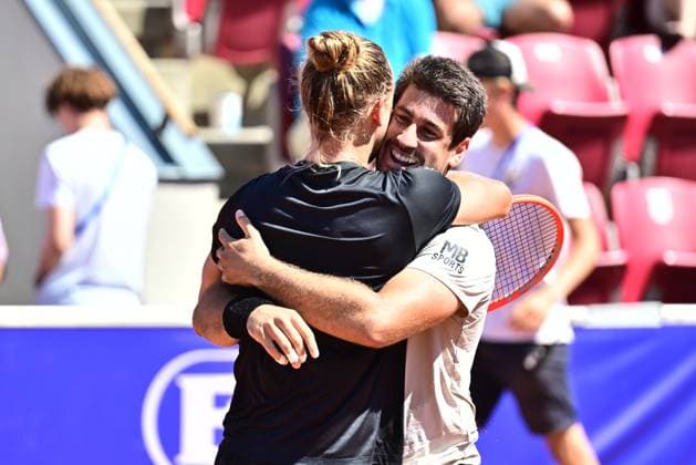 BASTAD, SWEDEN 20240721 Brazils Rafael Matos and Orlando Luz win Sundays mens doubles final against Frances Manuel Guinard and Gregoire Jacq in the Nordea Open in Bastad BASTAD SWEDEN x9200x  Copyright: xBjörnxLarssonxRosvall TTx NORDEA OPEN BASTAD FINAL