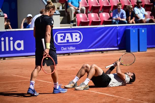 Brazil s Rafael Matos and Orlando Luz win Sunday s men s doubles final against France s Manuel Guinard and Gregoire Jacq in the Nordea Open in Bastad, Sweden on July 21, 2024 BASTAD SWEDEN x9200x  Copyright: xBjörnxLarssonxRosvall TTx NORDEA OPEN BASTAD FINAL