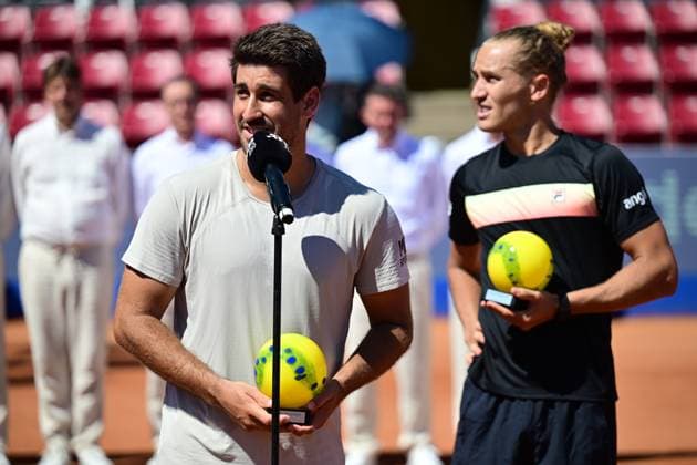 BASTAD, SWEDEN 20240721 Brazils Orlando Luz and Rafael Matos win Sundays mens doubles final against Frances Manuel Guinard and Gregoire Jacq in the Nordea Open in Bastad BASTAD SWEDEN x9200x  Copyright: xBjörnxLarssonxRosvall TTx NORDEA OPEN BASTAD FINAL