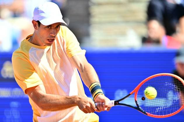 BASTAD, SWEDEN 20240721 Portugals Nuno Borges during Sundays mens singles final against Spains Rafael Nadal at the Nordea Open in Bastad BASTAD SWEDEN x9200x  Copyright: xBjörnxLarssonxRosvall TTx NORDEA OPEN BASTAD FINAL