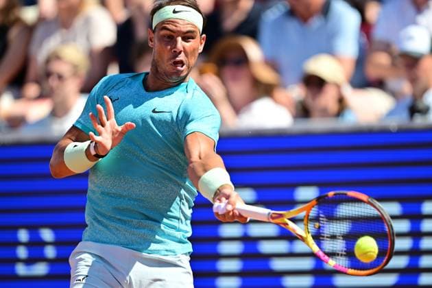 BASTAD, SWEDEN 20240721 Spains Rafael Nadal during Sundays mens singles final against Portugals Nuno Borges at the Nordea Open in Bastad BASTAD SWEDEN x9200x  Copyright: xBjörnxLarssonxRosvall TTx NORDEA OPEN BASTAD FINAL