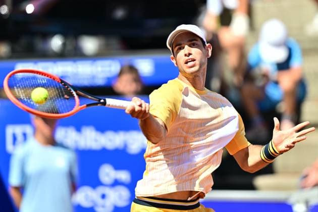 Portugal s Nuno Borges during Sunday s men s singles final against Spain s Rafael Nadal in the Nordea Open in Bastad, Sweden on july 21, 2024 BASTAD SWEDEN x9200x  Copyright: xBjörnxLarssonxRosvall TTx SWEDEN TENNIS BASTAD OPEN