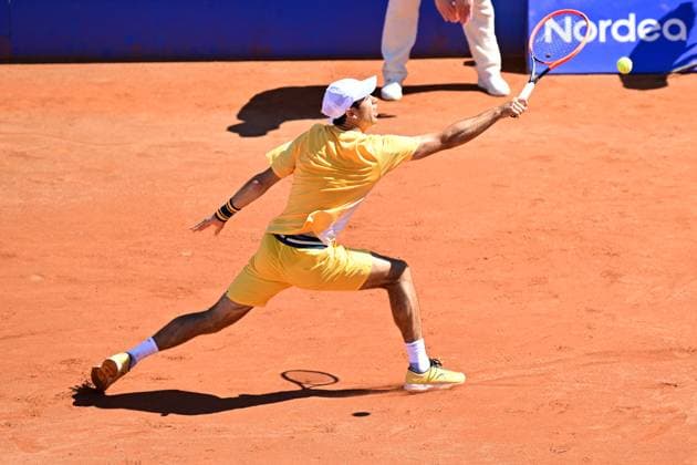 BASTAD 20240721 Portugals Nuno Borges during Sundays mens singles final against Spains Rafael Nadal at the Nordea Open in Bastad BASTAD SWEDEN x9200x  Copyright: xBjörnxLarssonxRosvall TTx NORDEA OPEN BASTAD FINAL