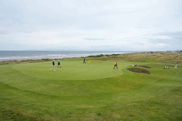 21st July 2024; Royal Troon Golf Club, Troon, South Ayrshire, Scotland; The Open Championship Final Round; A view of players on the 5th hole on the final day  ActionPlus12670680 StevenxFlynn