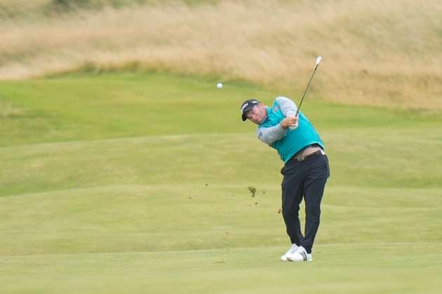 21st July 2024; Royal Troon Golf Club, Troon, South Ayrshire, Scotland; The Open Championship Final Round; Ryan Fox plays from the 13th fairway in the final round  ActionPlus12670689 StevenxFlynn
