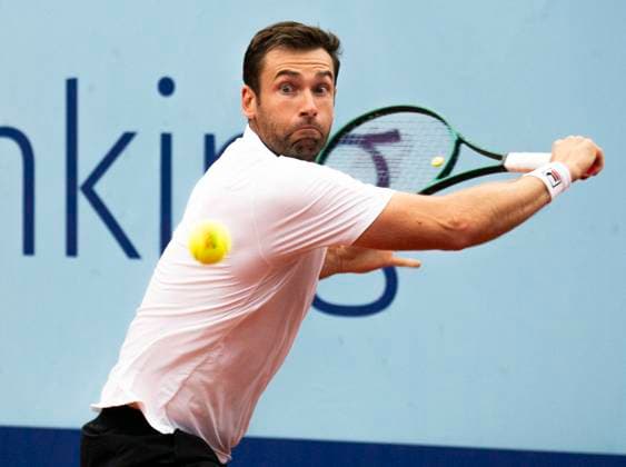 July 21, 2024, Gstaad, Bern, Switzerland: Gstaad Switzerland, 07 21 2024: QUENTIN HALYS of France during final of EFG Swiss Open Gstaad ATP, Tennis Herren 250, EFG Swiss Open Gstaad-ATP 250 took place at Roy Emerson Arena in Gstaad, which is located in the famous ski resort of Gstaad and which is located in the Bernese Oberland. MATTEO BERRETTINI won 6-3, 6-1 and wins the tournament Gstaad Switzerland - ZUMAd206 20240721_zip_d206_007 Copyright: xEricxDubostx
