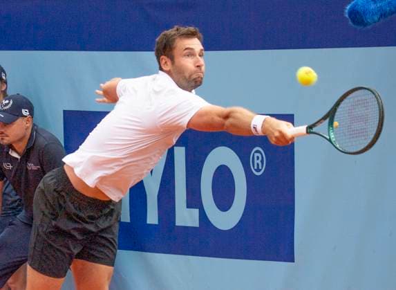 July 21, 2024, Gstaad, Bern, Switzerland: Gstaad Switzerland, 07 21 2024: QUENTIN HALYS of France during final of EFG Swiss Open Gstaad ATP, Tennis Herren 250, EFG Swiss Open Gstaad-ATP 250 took place at Roy Emerson Arena in Gstaad, which is located in the famous ski resort of Gstaad and which is located in the Bernese Oberland. MATTEO BERRETTINI won 6-3, 6-1 and wins the tournament Gstaad Switzerland - ZUMAd206 20240721_zip_d206_018 Copyright: xEricxDubostx