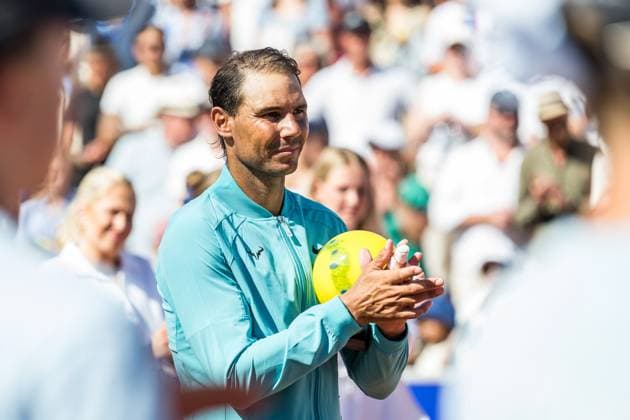 240721 Rafael Nadal of Spain looks dejected after the men™s single final against Nuno Borges of Portugal during Nordea Open day 7 on July 21, 2024 in Bastad Photo Niclas Jönsson BILDBYRAN COP 273 NO0291 tennis svenska öppna swedish open bbeng depp  Copyright: NICLASxJÖNSSON BB240721NO107