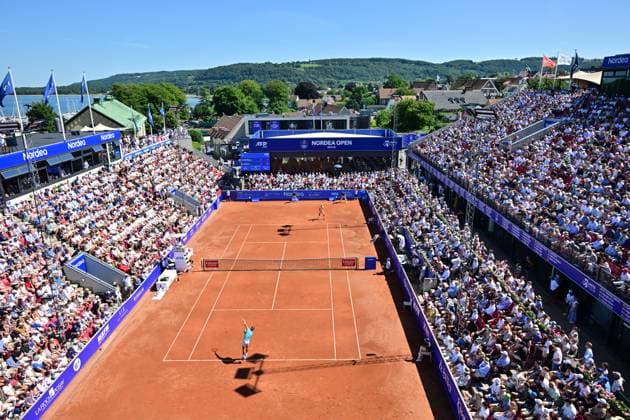 BASTAD, SWEDEN 20240721 Spains Rafael Nadal meets Portugals Nuno Borges during Sundays mens singles final at the Nordea Open in Bastad BASTAD SWEDEN x9200x  Copyright: xBjörnxLarssonxRosvall TTx NORDEA OPEN BASTAD FINAL