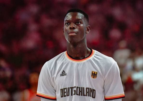 Basketball Laenderspiel, Germany Japan 19 07 2024, xlakx, Basketball Laenderspiel, Germany Japan emspor, v l Dennis Schroeder Germany 17 Berlin Uber Arena Berlin Germany DEU Copyright: xDanielxLakomski JanxHuebnerx