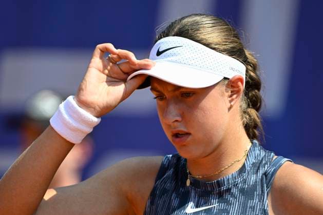 Renata Jamrichova of Slovakia (pictured) in action during the WTA, Tennis Damen women s tennis tournament Livesport Prague Open 2024 match against Viktoriya Tomova of Bulgaria in Prague, Czech Republic, July 21, 2024. (CTKxPhoto MichalxKamaryt) CTKPhotoP2024072103319  CTKPhotoP2024072103319
