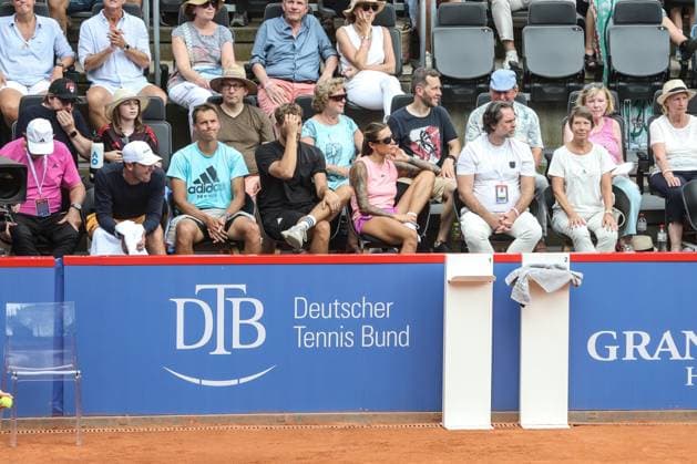Tennis Hamburg Open 2024, ATP500, Final, Hamburg, 21 07 2024 Alexander Zverev GER Arthur Fils FRA , girlfriend Sophia Thomalla