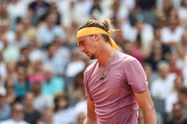 Tennis Hamburg Open 2024, ATP500, Final, Hamburg, 21 07 2024 Disappointment for Alexander Zverev GER Arthur Fils FRA