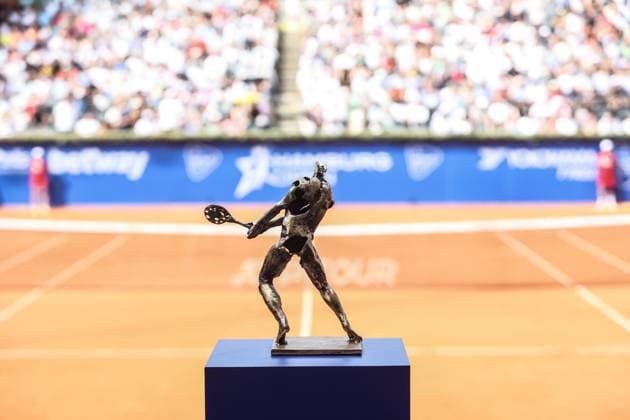 Tennis Hamburg Open 2024, ATP500, Final, Hamburg, 21 07 2024 Alexander Zverev GER Arthur Fils FRA , Feature, Cup, Fan, Fans, Spectators