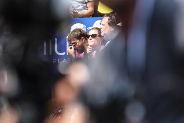Tennis Hamburg Open 2024, ATP500, Final, Hamburg, 21 07 2024 Alexander Zverev GER Arthur Fils FRA , girlfriend Sophia Thomalla