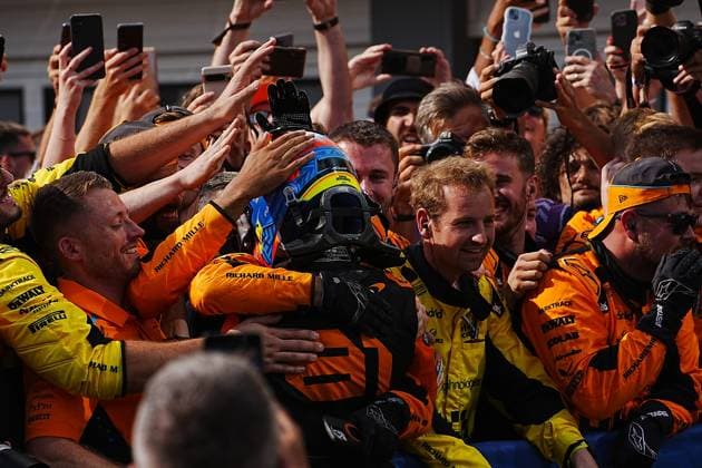 FORMULA 1 HUNGARIAN GRAND PRIX 2024 21 07 2024, Hungaroring, Budapest, FORMULA 1 HUNGARIAN GRAND PRIX 2024 , in the picture winner Oscar Piastri AUS , McLaren F1 Team nordphotoxGmbHx xBratic nph00250