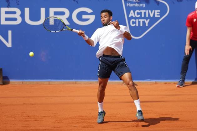 Tennis Men ATP, Tennis Men Tour 500 European Open Hamburg, Hamburg Open ATP 500 2024 , 21 07 2024 , Final , Arthur Fils FRA Plays a forehand Copyright: FernandoxSoares