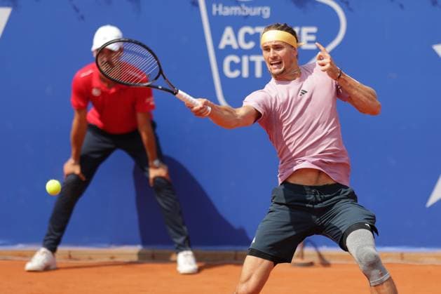 Tennis Men ATP, Tennis Men Tour 500 European Open Hamburg, Hamburg Open ATP 500 2024 , 21 07 2024 , Final , Alexander Zverev GER plays a forehand Copyright: FernandoxSoares