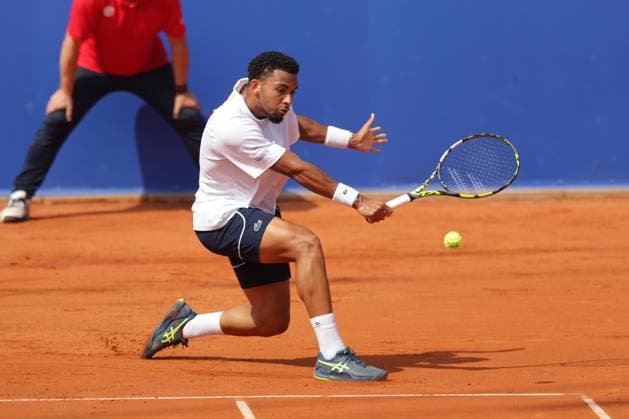Tennis Men ATP, Tennis Men Tour 500 European Open Hamburg, Hamburg Open ATP 500 2024 , 21 07 2024 , Final , Arthur Fils FRA plays a backhand Copyright: FernandoxSoares