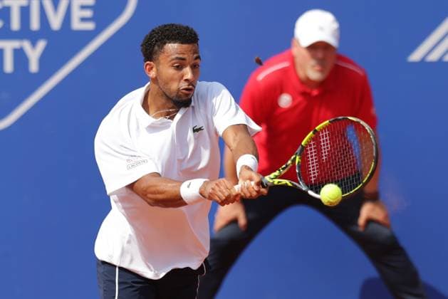 Tennis Men ATP, Tennis Men Tour 500 European Open Hamburg, Hamburg Open ATP 500 2024 , 21 07 2024 , Final , Arthur Fils FRA plays a backhand Copyright: FernandoxSoares