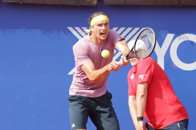 Tennis Men ATP, Tennis Men Tour 500 European Open Hamburg, Hamburg Open ATP 500 2024 , 21 07 2024 , Final , Alexander Zverev GER plays a backhand Copyright: FernandoxSoares