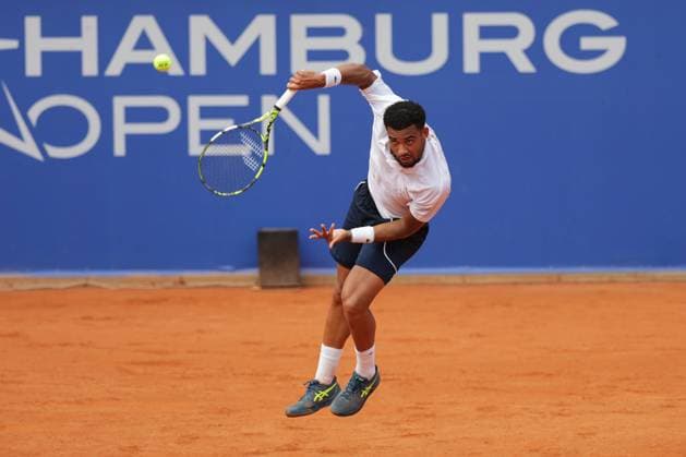 Tennis Men ATP, Tennis Men Tour 500 European Open Hamburg, Hamburg Open ATP 500 2024 , 21 07 2024 , Final , Arthur Fils FRA plays one serve Copyright: FernandoxSoares