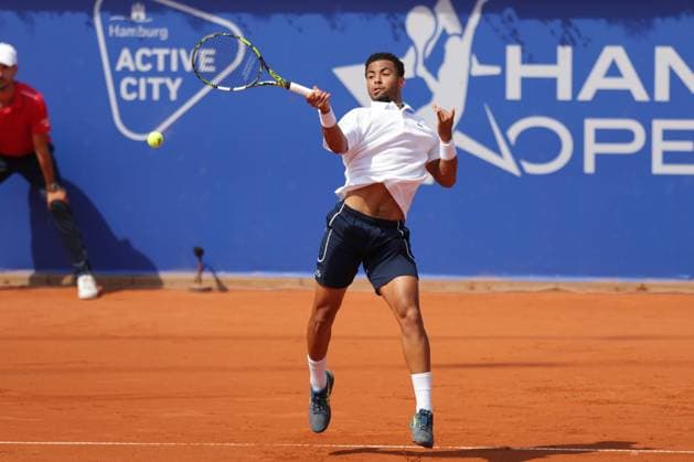 Tennis Men ATP, Tennis Men Tour 500 European Open Hamburg, Hamburg Open ATP 500 2024 , 21 07 2024 , Final , Arthur Fils FRA Plays a forehand Copyright: FernandoxSoares