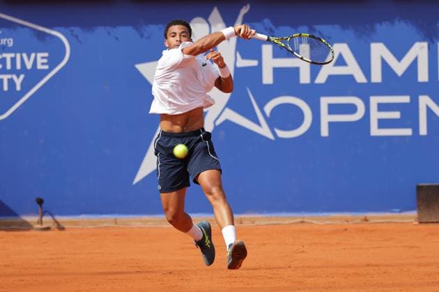 Tennis Men ATP, Tennis Men Tour 500 European Open Hamburg, Hamburg Open ATP 500 2024 , 21 07 2024 , Final , Arthur Fils FRA plays a forehand Copyright: FernandoxSoares