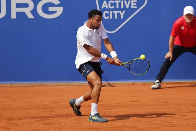 Tennis Men ATP, Tennis Men Tour 500 European Open Hamburg, Hamburg Open ATP 500 2024 , 21 07 2024 , Final , Arthur Fils FRA plays a backhand Copyright: FernandoxSoares