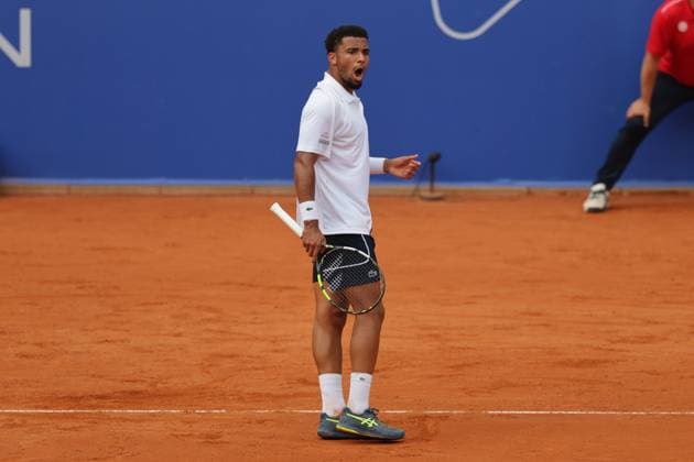 Tennis Men ATP, Tennis Men Tour 500 European Open Hamburg, Hamburg Open ATP 500 2024 , 21 07 2024 , Final , Arthur Fils FRA makes a cry of joy , is happy about the set victory Copyright: FernandoxSoares